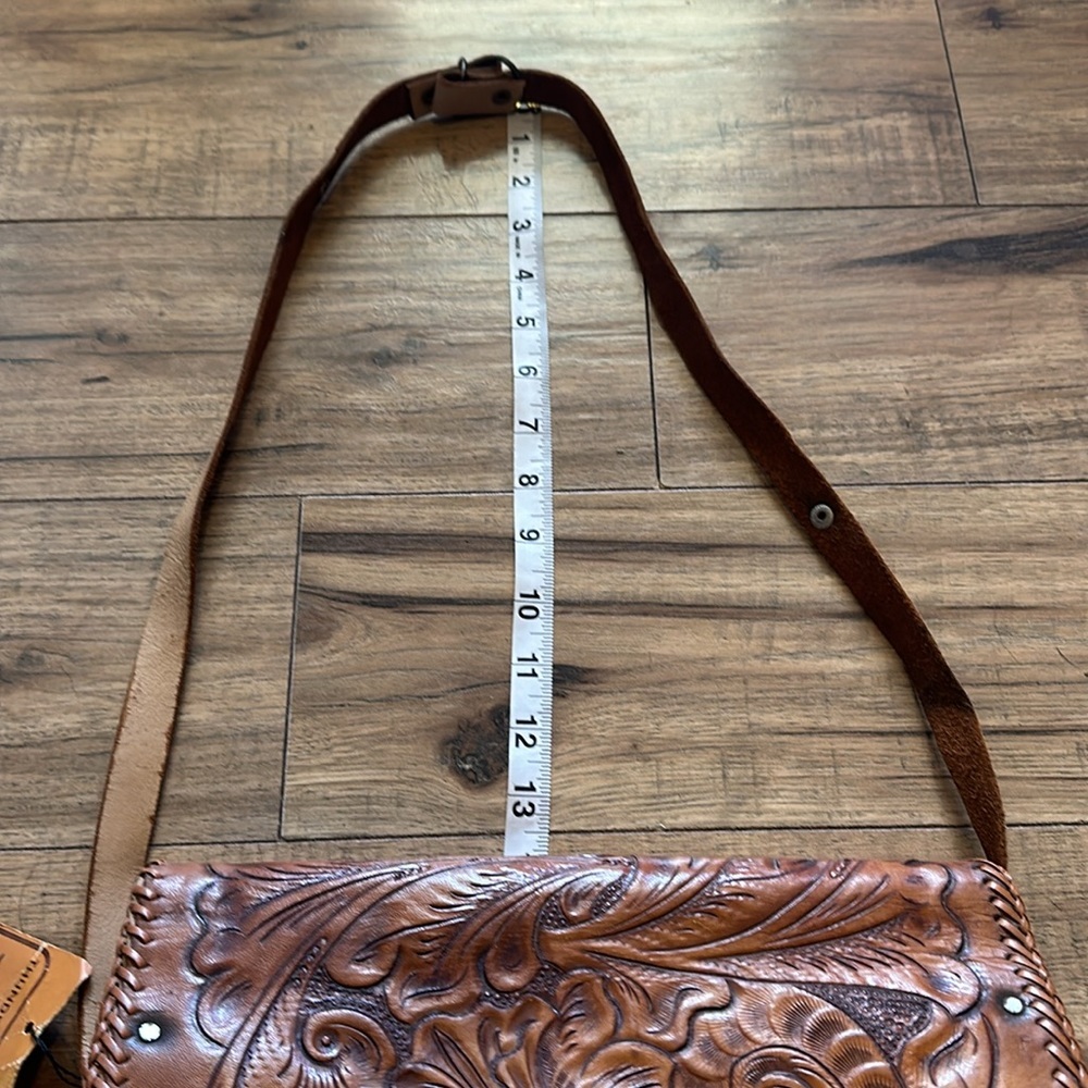 Thunderbird VINTAGE Hand Tooled Western Bag NWT - Picture 12 of 15